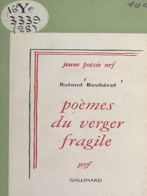 cover image of Poèmes du verger fragile
